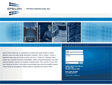 Tablet Screenshot of epsilonpatents.com